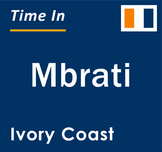 Current local time in Mbrati, Ivory Coast