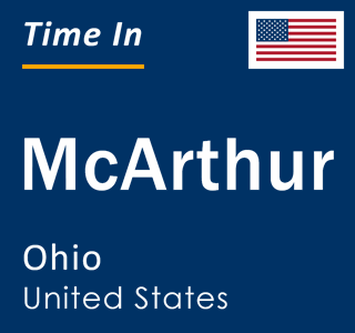 Current local time in McArthur, Ohio, United States