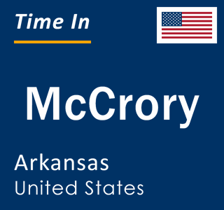 Current local time in McCrory, Arkansas, United States