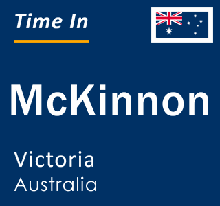 Current local time in McKinnon, Victoria, Australia