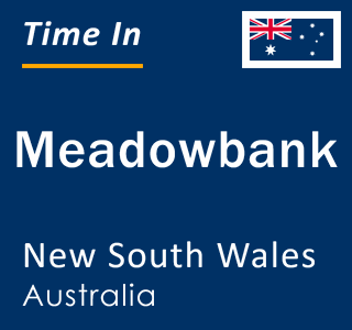 Current local time in Meadowbank, New South Wales, Australia