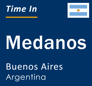 Current local time in Medanos, Buenos Aires, Argentina