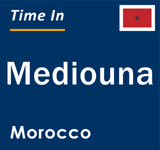 Current local time in Mediouna, Morocco