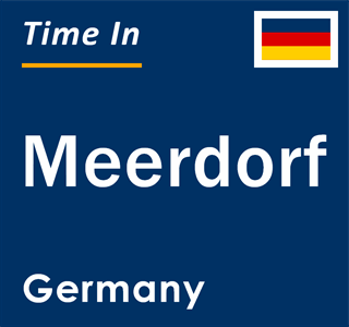 Current local time in Meerdorf, Germany