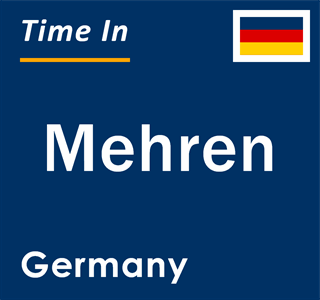 Current local time in Mehren, Germany