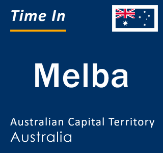 Current local time in Melba, Australian Capital Territory, Australia