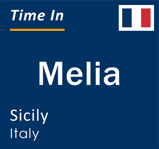 Current local time in Melia, Sicily, Italy