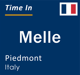 Current local time in Melle, Piedmont, Italy