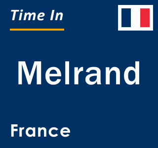 Current local time in Melrand, France