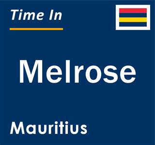 Current local time in Melrose, Mauritius