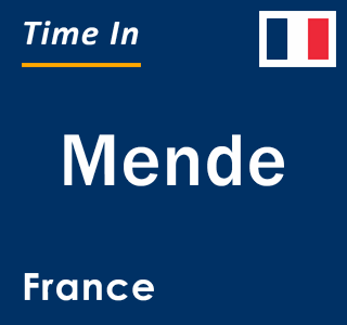 Current local time in Mende, France