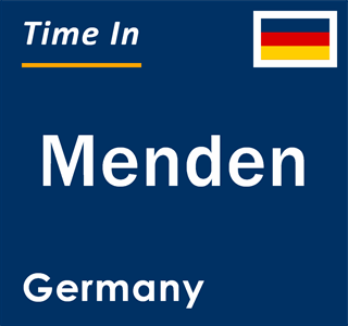 Current local time in Menden, Germany