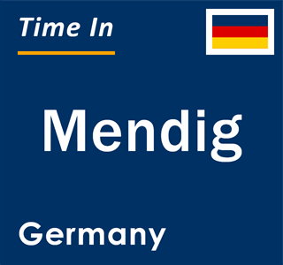 Current local time in Mendig, Germany