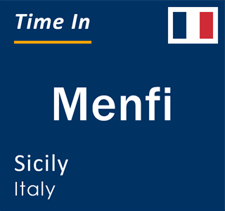 Current local time in Menfi, Sicily, Italy
