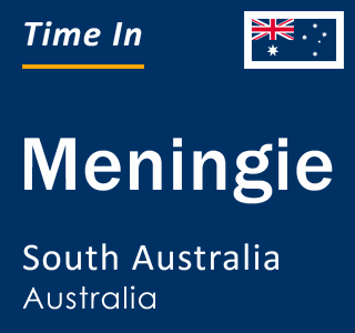 Current local time in Meningie, South Australia, Australia