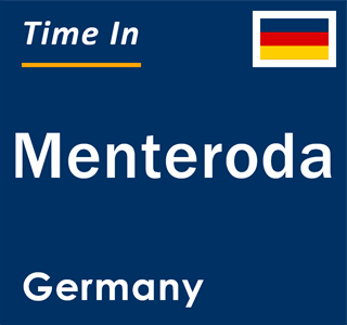 Current local time in Menteroda, Germany