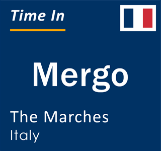 Current local time in Mergo, The Marches, Italy