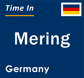 Current local time in Mering, Germany