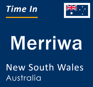 Current local time in Merriwa, New South Wales, Australia