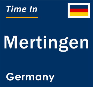 Current local time in Mertingen, Germany