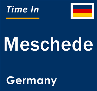 Current local time in Meschede, Germany