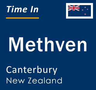 Current time in Methven, Canterbury, New Zealand