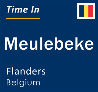 Current local time in Meulebeke, Flanders, Belgium