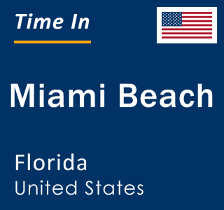 Current local time in Miami Beach, Florida, United States
