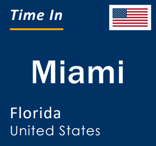 Current local time in Miami, Florida, United States