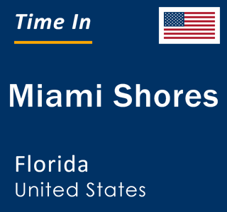 Current local time in Miami Shores, Florida, United States
