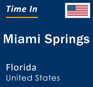 Current local time in Miami Springs, Florida, United States