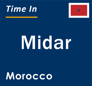 Current local time in Midar, Morocco