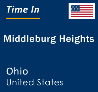 Current local time in Middleburg Heights, Ohio, United States