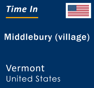 Current local time in Middlebury (village), Vermont, United States