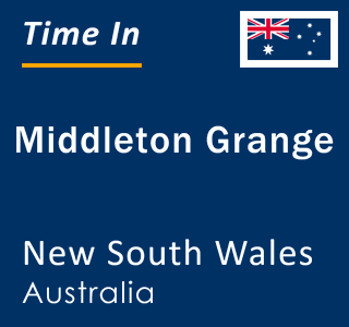 Current local time in Middleton Grange, New South Wales, Australia
