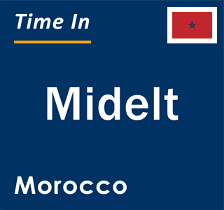 Current local time in Midelt, Morocco