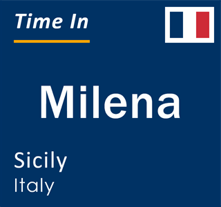 Current local time in Milena, Sicily, Italy