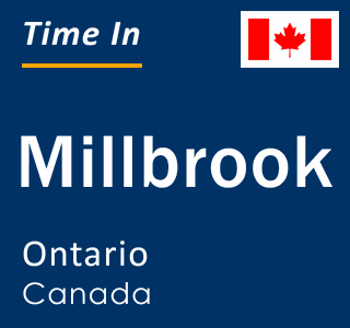 Current local time in Millbrook, Ontario, Canada