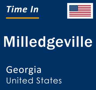 Current local time in Milledgeville, Georgia, United States