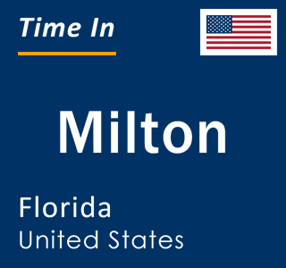 Current local time in Milton, Florida, United States