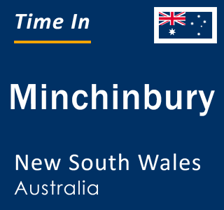 Current local time in Minchinbury, New South Wales, Australia