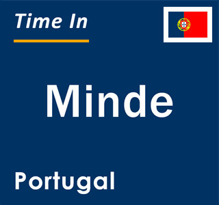 Current local time in Minde, Portugal