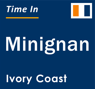 Current local time in Minignan, Ivory Coast