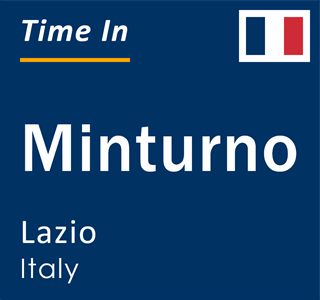 Current local time in Minturno, Lazio, Italy