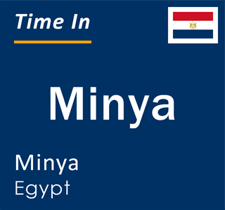 Current local time in Minya, Minya, Egypt