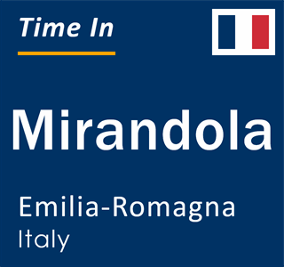 Current local time in Mirandola, Emilia-Romagna, Italy