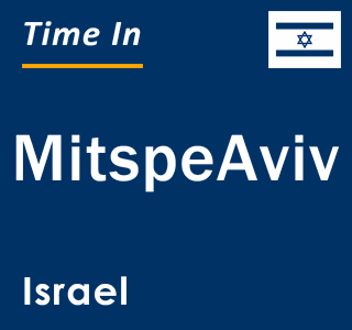 Current local time in MitspeAviv, Israel