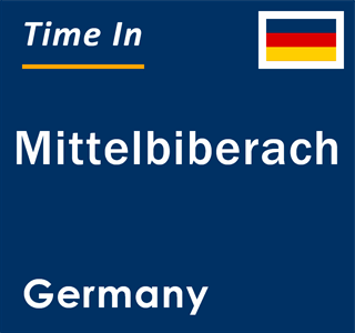 Current local time in Mittelbiberach, Germany