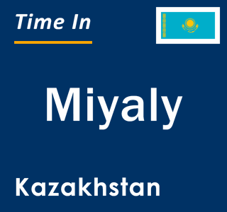 Current local time in Miyaly, Kazakhstan