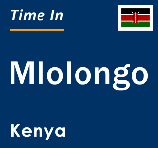 Current local time in Mlolongo, Kenya